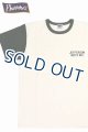 画像: 「Pherrow's/フェローズ」JEFFERSON バイカラープリントTシャツ PMTシリーズ【S・ホワイト×オリーブ】