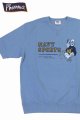 画像: 「Pherrow's/フェローズ」両Vスウェットタイプ NAVY SPORTS プリント半袖カットソー【ウォッシュデニム】