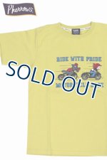 画像: 「Pherrow's/フェローズ」RIDE WITH PRIDE プリントTシャツ PTシリーズ【G・マスタード】
