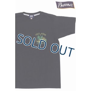 画像1: 「Pherrow's/フェローズ」THUNDERS プリントTシャツ PTシリーズ【S・ブラック】 (1)