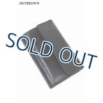 画像: 「ARTBROWN/アートブラウン」UKサドルレザー三つ折りウォレット【ブラック】