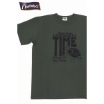 画像: 「Pherrow's/フェローズ」TIME プリントTシャツ PMTシリーズ【オリーブ】