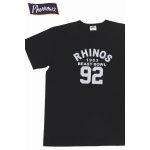 画像: 「Pherrow's/フェローズ」RHINOS プリントTシャツ PMTシリーズ【ブラック】