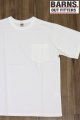 画像: 「BARNS OUT FITTERS /バーンズアウトフィッターズ」タフネック無地ポケット付きTシャツ【ホワイト】