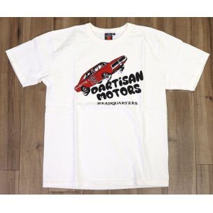 画像2: 「STUDIO D'ARTISAN/ステュディオ・ダ・ルチザン」HEADQUARTERS 吊り編みプリントＴシャツ【ホワイト】 (2)