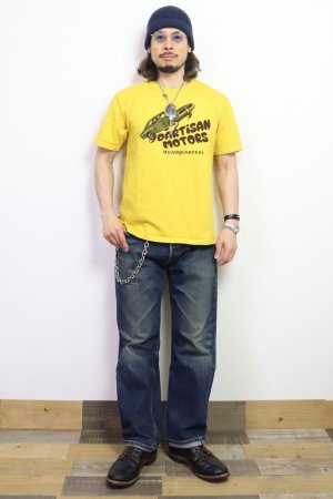 画像: 「STUDIO D'ARTISAN/ステュディオ・ダ・ルチザン」HEADQUARTERS 吊り編みプリントＴシャツ【イエロー】