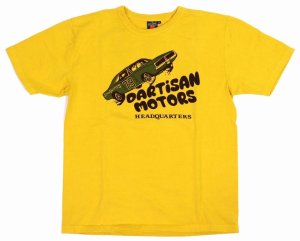 画像: 「STUDIO D'ARTISAN/ステュディオ・ダ・ルチザン」HEADQUARTERS 吊り編みプリントＴシャツ【イエロー】