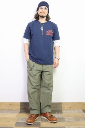 画像: 「STUDIO D'ARTISAN/ステュディオ・ダ・ルチザン」SPECIAL STUDIO 吊り編みプリントＴシャツ【ネイビー】