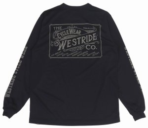 画像: 「WEST RIDE/ウエストライド」WESTRIDE CYCLE WEAR  パワードライプリントロンT【ブラック】
