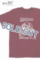 画像: 「WEST RIDE/ウエストライド」RULES ON THE ROAD  ヘビーウェイトプリントTシャツ【ボルドー】