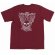 画像3: 「WEST RIDE/ウエストライド」RULES ON THE ROAD  ヘビーウェイトプリントTシャツ【ボルドー】 (3)