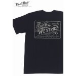 画像: 「WEST RIDE/ウエストライド」CYCLE WEAR  ヘビーウェイトプリントTシャツ【ブラック】