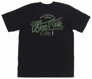 画像: 「WEST RIDE/ウエストライド」PROUD GUADIANS OF THE ROAD ヘビーウェイトプリントTシャツ【ブラック】