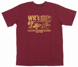 画像: 「WEST RIDE/ウエストライド」WR's69  ヘビーウェイトプリントTシャツ【ボルドー】