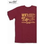 画像: 「WEST RIDE/ウエストライド」WR's69  ヘビーウェイトプリントTシャツ【ボルドー】