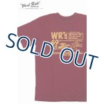 画像: 「WEST RIDE/ウエストライド」WR's69  ヘビーウェイトプリントTシャツ【ボルドー】