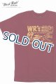 画像: 「WEST RIDE/ウエストライド」WR's69  ヘビーウェイトプリントTシャツ【ボルドー】