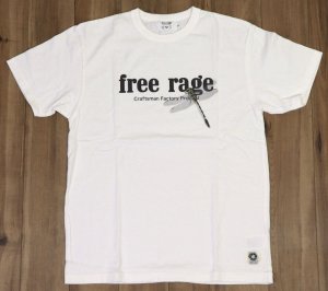 画像: 「FREE RAGE/フリーレイジ」職人プリントTシャツ オニヤンマ【ホワイト】