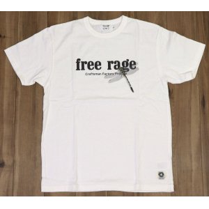 画像2: 「FREE RAGE/フリーレイジ」職人プリントTシャツ オニヤンマ【ホワイト】 (2)