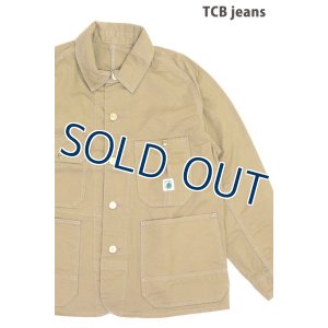 画像1: 「TCB jeans/TCBジーンズ」キャットヘッドジャケット【カーキドリル】 (1)