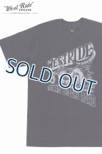 画像: 「WEST RIDE/ウエストライド」RULES ON THE ROAD ヴィンテージプリントTシャツ【チャコール】