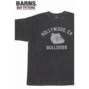 画像1: 「BARNS OUT FITTERS /バーンズアウトフィッターズ」BULLDOGS プリントTシャツ【ブラック】 (1)