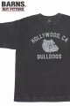 画像: 「BARNS OUT FITTERS /バーンズアウトフィッターズ」BULLDOGS プリントTシャツ【ブラック】