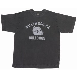画像2: 「BARNS OUT FITTERS /バーンズアウトフィッターズ」BULLDOGS プリントTシャツ【ブラック】 (2)