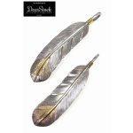画像: 「DearStock/ディアストック」先真鍮シルバーフェザー60mm真鍮縄カスタム【パターンあり】