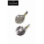 画像: 「DearStock/ディアストック」シルバーハイエンドアウルハートフェザー切れ目&真鍮縄カスタム【パターンあり】