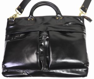画像: 「Y'2 LEATHER/Y'2レザー」ヴィンテージホース ヘルメットバッグ【ブラック】