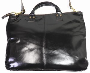 画像: 「Y'2 LEATHER/Y'2レザー」ヴィンテージホース ヘルメットバッグ【ブラック】