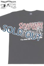 画像: 「STUDIO D'ARTISAN/ステュディオ・ダ・ルチザン」SOMEWHERE プリントＴシャツ【ブラック】