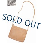 画像: 「Y'2 LEATHER/Y'2レザー」ナチュラルスカーステア サコッシュバッグ【キャメル】