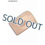 画像: 「ARTBROWN/アートブラウン」UKサドルレザー カードポケット付きコインケース【タン】
