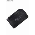 画像: 「ARTBROWN/アートブラウン」UKサドルレザー カードポケット付きコインケース【ブラック】