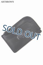 画像: 「ARTBROWN/アートブラウン」UKサドルレザー カードポケット付きコインケース【ブラック】