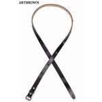 画像: 「ARTBROWN/アートブラウン」アンカーズ別注クロムエクセル20mm幅スタッズナローベルト【ブラック×シルバー】