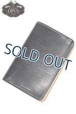 画像: 「OPUS/オーパス」UKブライドルレザー ミドルウォレット 【ブラック×ナチュラル】