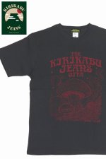 画像: 「KIRIKABU JEANS/キリカブジーンズ」KINOKO プリントTシャツ【チャコール×レッド】