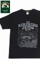 画像: 「KIRIKABU JEANS/キリカブジーンズ」KINOKO プリントTシャツ【ブラック×ライトグレー】
