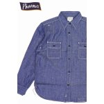 画像: 「Pherrow's/フェローズ」ワークシャツ770WS【ブルーシャンブレー】