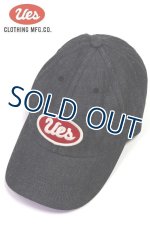 画像: 「UES/ウエス」ブラックデニムキャップ【UESレッド】
