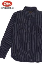画像: 「UES/ウエス」インディゴストライプヘビーネルシャツ
