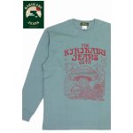 画像: 「KIRIKABU JEANS/キリカブジーンズ」KINOKO プリントロンT【スモーキーグリーン】