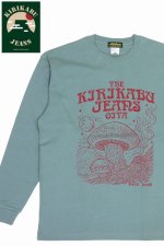 画像: 「KIRIKABU JEANS/キリカブジーンズ」KINOKO プリントロンT【スモーキーグリーン】
