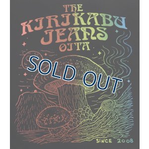 画像4: 「KIRIKABU JEANS/キリカブジーンズ」予約商品 KINOKO グラデーションプリントロンT【ブラック】 (4)