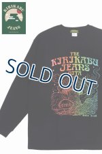 画像: 「KIRIKABU JEANS/キリカブジーンズ」予約商品 KINOKO グラデーションプリントロンT【ブラック】