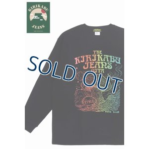 画像1: 「KIRIKABU JEANS/キリカブジーンズ」予約商品 KINOKO グラデーションプリントロンT【ブラック】 (1)