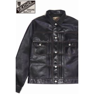 画像1: 「Y'2 LEATHER/Y'2レザー」インディゴホース2ndタイプジャケット【インディゴ】 (1)